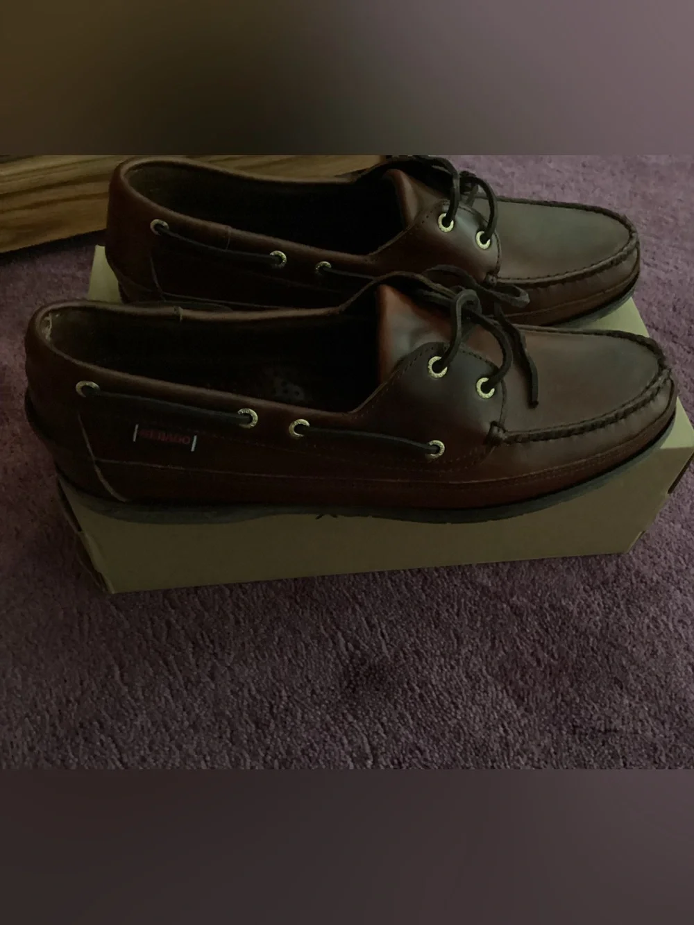 Sperry Dark Brown Leather Men’s Boat Shoes Size 13W